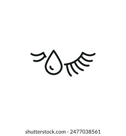 Eyelash Glue Icon. Simple eyelash glue icon for social media, app, and web design. Vector illustration