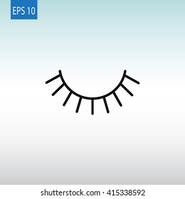 Eyelash icon. 