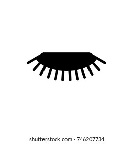 eyelash icon illustration isolated vector sign symbol
