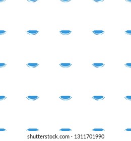 eyelash icon pattern seamless white background. Editable filled eyelash icon. eyelash icon pattern for web and mobile.