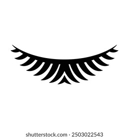 eyelash icon simple illustration design