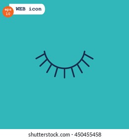  Eyelash icon Vector.