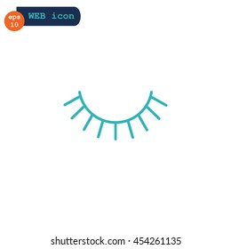  Eyelash icon Vector.
