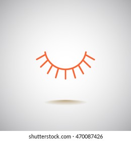  Eyelash icon Vector.