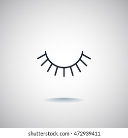  Eyelash icon Vector.