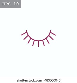  Eyelash icon Vector.