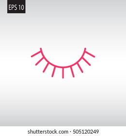  Eyelash icon Vector.
