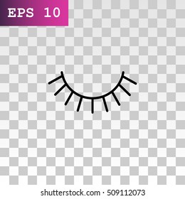  Eyelash icon Vector.