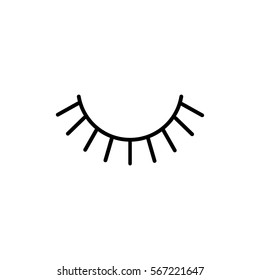  Eyelash icon Vector.