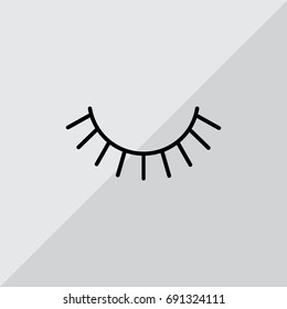  Eyelash icon Vector.