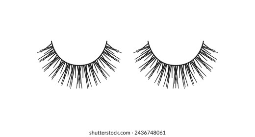 Eyelash Icon, Eyelash Vector, Faux Eyelashes, Eyelash Illustration, Eyelash Logo, Lashes, Lash Vector, Fake Eyelashes, Eye Lash, Lash Illustration, Vector Ilustration Background