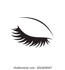 Eyelash icon vector illustration sign