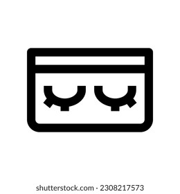 icono de eyelash para tu diseño de sitio web, logotipo, aplicación, interfaz de usuario.