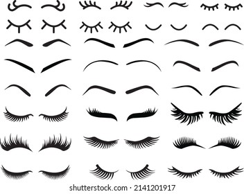 Eyelash Isolated On White Background Stock Vector (Royalty Free ...