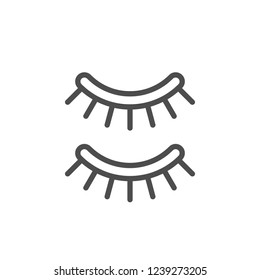 Eyelash line icon