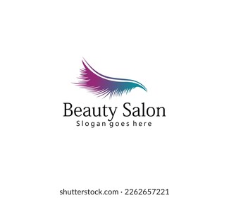 Eyelash logo design for makeup studio with creative concept
