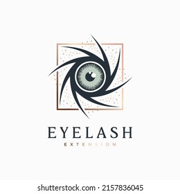 eyelash logo of the girl