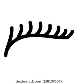 Eyelash logo icon design template illustration