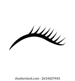 eyelash logo icon illustration flat