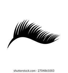 cílios   ícone de logotipo ilustração plana