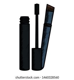 eyelash make up drawing icon