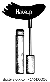 eyelash make up drawing icon
