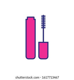 eyelash makeup product isolated icon vector illustration design