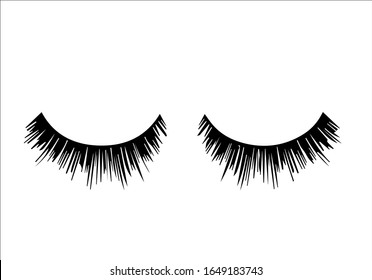  eyelash vector illustration set design