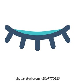 pestañas para icono de belleza usando estilo de línea