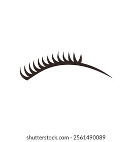 Eyelashes. Beauty, makeup, cosmetics concepts. Flat vector design isolated illustration.