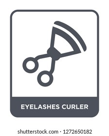 eyelashes curler icon vector on white background, eyelashes curler trendy filled icons from Beauty collection, eyelashes curler simple element illustration