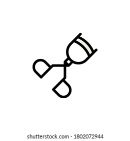 eyelashes curler outline icon. Elements of Beauty and Cosmetics illustration icon. Signs and symbols can be used for web, logo, mobile app, UI, UX