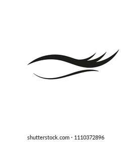 eyelashes. icon. flat design