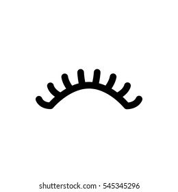 eyelashes icon illustration isolated vector