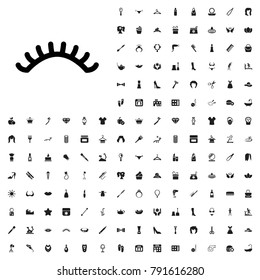 Eyelashes icon illustration isolated vector. editable beauty icons vector set.