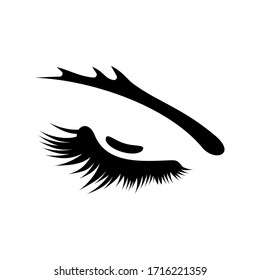 eyelashes icon or logo isolated sign symbol vector illustration - high quality black style vector icons
