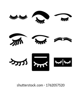 eyelashes  icon or logo isolated sign symbol vector illustration - Collection of high quality black style vector icons
