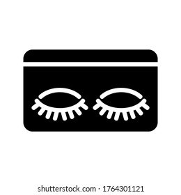 eyelashes  icon or logo isolated sign symbol vector illustration - high quality black style vector icons
