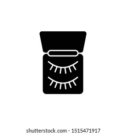 Eyelashes icon. Simple glyph, flat vector of beauty icons for ui and ux, website or mobile application