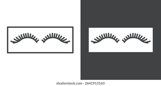 eyelashes icon symbol illustration logo