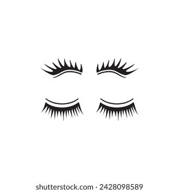 eyelashes  icon symbol sign vector