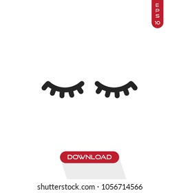 Eyelashes icon vector