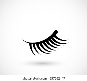 Eyelashes icon vector