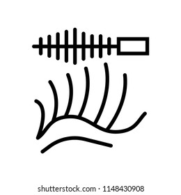 Eyelashes icon vector icon. Simple element illustration. Eyelashes symbol design. Can be used for web and mobile.