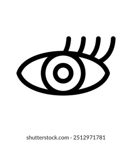 Ilustração de design de símbolo de vetor de ícone de cílios