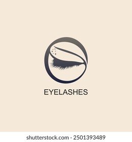 Eyelashes Logo-Kollektion, Vektordesign für Business Beauty mit Buchstabenkonzept