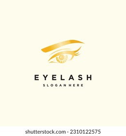 Eyelashes logo design with fresh and unique creative idea