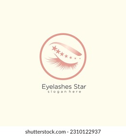 Eyelashes logo design with fresh and unique creative idea
