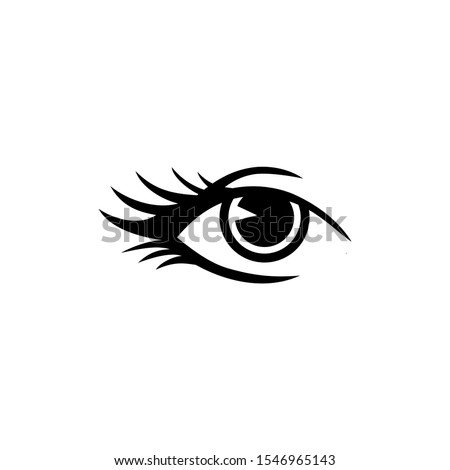 eyelashes logo design inspiration eps 10