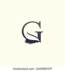 Eyelashes logo design vector for business beauty